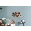 Marmerlook - Goud - Glitter - Luxe - Marmer - Wit Muursticker klein -plant