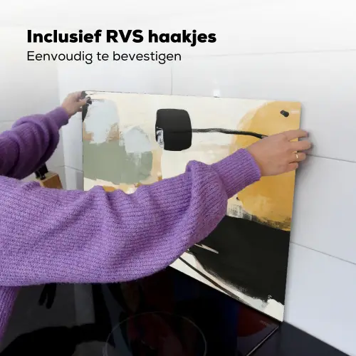 Paint - Abstract - Kleuren Inductie beschemer met haakjes klein -ky-ophangen-nl