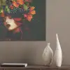 Vrouw - Rood - Groen - Druiven PET vilt klein -sfeer6_closeup