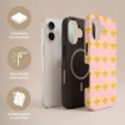 Katten - Patroon - Roze Toughcase MagSafe Apple iPhone 17 klein 1017 -USP_Lagen_DE