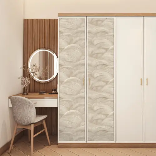 Bogen - Patroon - Beige deurposter klein 289 -sfeer3