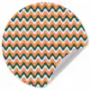 Retro - Disco - Golven - Kleur Wandcirkel behangsticker klein 186 -3d
