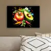 Tomaat - Avocado - Peper - Graffiti - Verf - Modern canvas 2cm klein -sfeer3