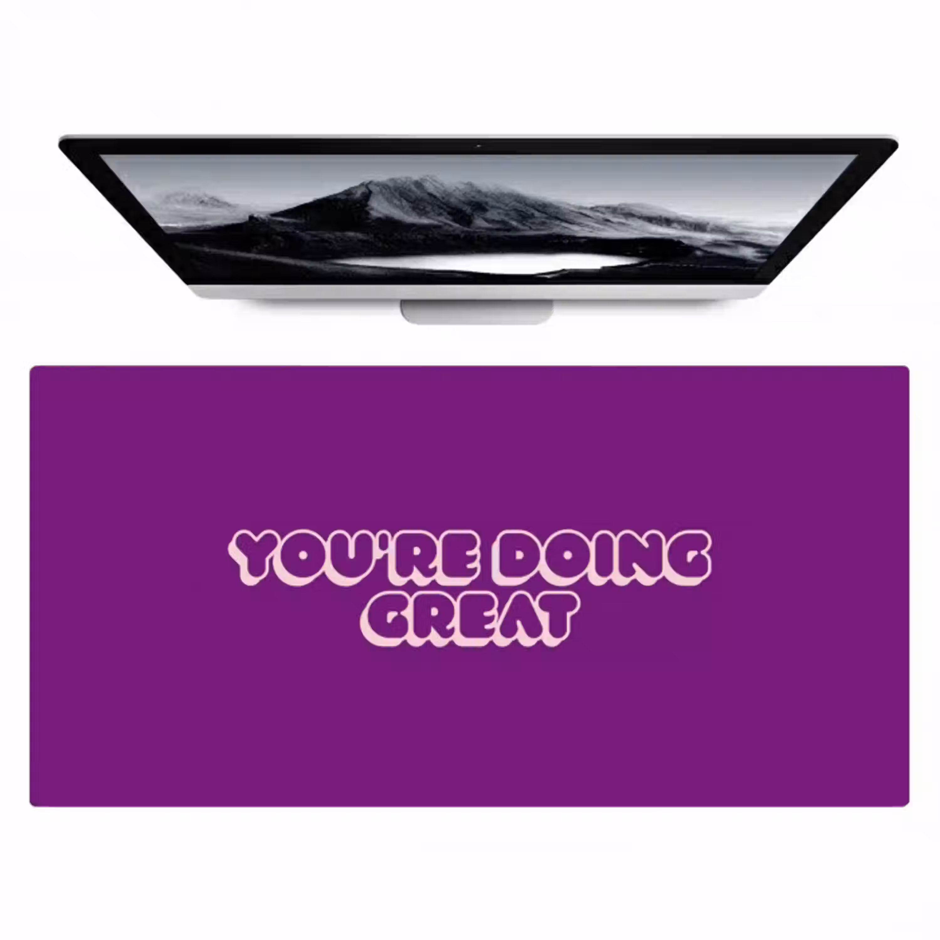 You're doing great - Paars - Bubble letters Muismat XXL klein -zzz3d