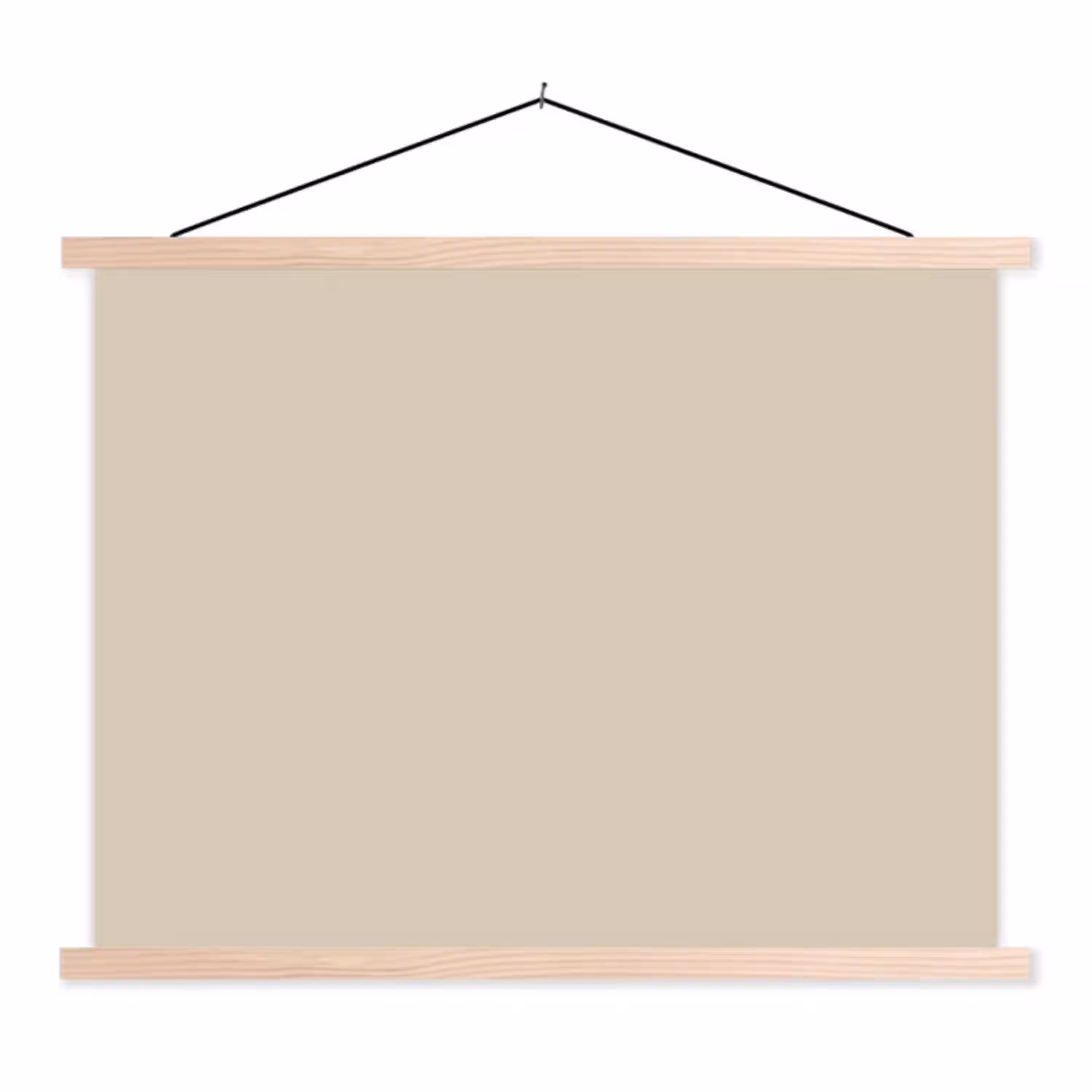 Baked - Biscuit - Nude textielposter latten blank klein 122 -3d