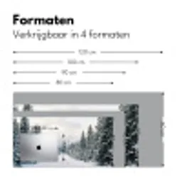 Weg - Sneeuw - Naaldbos - Winter - Avontuurlijk Muismat XXL klein -sfeer5