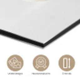Badeend - Minimalistisch - Wit aluminium wit klein -closeup_NL