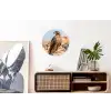 Valk - Vogel - Rots - Macht Wandcirkel aluminium klein -kantoor