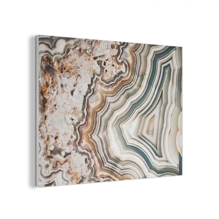 Edelsteen - Marmer - Natuur - Abstract PET vilt klein -3d
