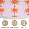 Zon - Motief - Roze Akoestische PET Vilt - Rond klein 838 -closeup_NL