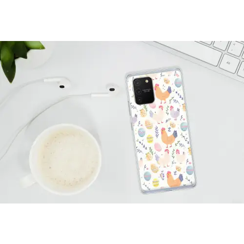 Patroon - Kip - Paaseieren Telefoonhoesje Samsung Galaxy S10 Lite klein -oordopS10Lite