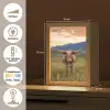 Longhorn - Landschap - Zonsondergang Light Box met kabel (Tafellamp) klein -USP_NL