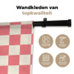 Traditioneel - Patroon - Roze Wandkleed katoen klein 269 -sfeer2