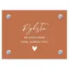 Terracotta - Sierlijk Naambord Rechthoek middel -3d