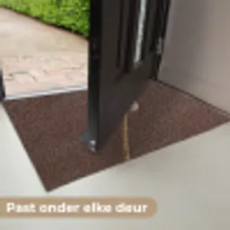 Papaverbol - Droogbloem - Bruin - Minimalistisch Deurmat klein -USP_NL