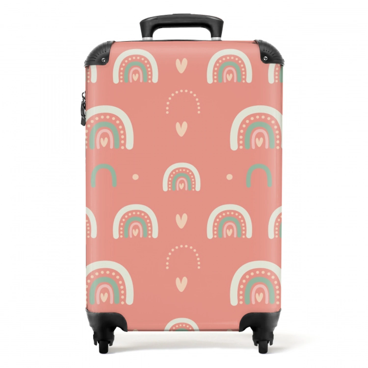 Koraal kleurenbogen NBS - Handbagage koffer - Unisex middel -productfoto_recht