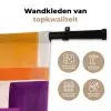 Vlakken - Abstract - Rechthoekig - Oranje Wandkleed katoen klein -sfeer2