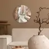 Rotsen - Zee - Zand - Kloof Wandcirkel kunststof plaat 5mm dik klein -sfeer1