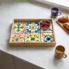 Spaans - Tegels - Keramiek - Bloemen Dienblad Rechthoek middel -sfeer2