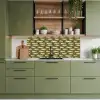 Vis - Patroon - Groen keuken achterwand 2 middel 871 -sfeer3