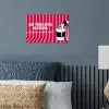 Roze - Strepen - Koffie - Maandag poster papier klein -sfeer2