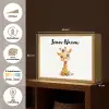 Giraf - Baby dier - Wilde dieren Light Box met batterij (Wandlamp kind) middel -USP_websiteoverzichtNL