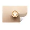 Koffie - Melkschuim - Lach - Beige Muursticker klein -3d