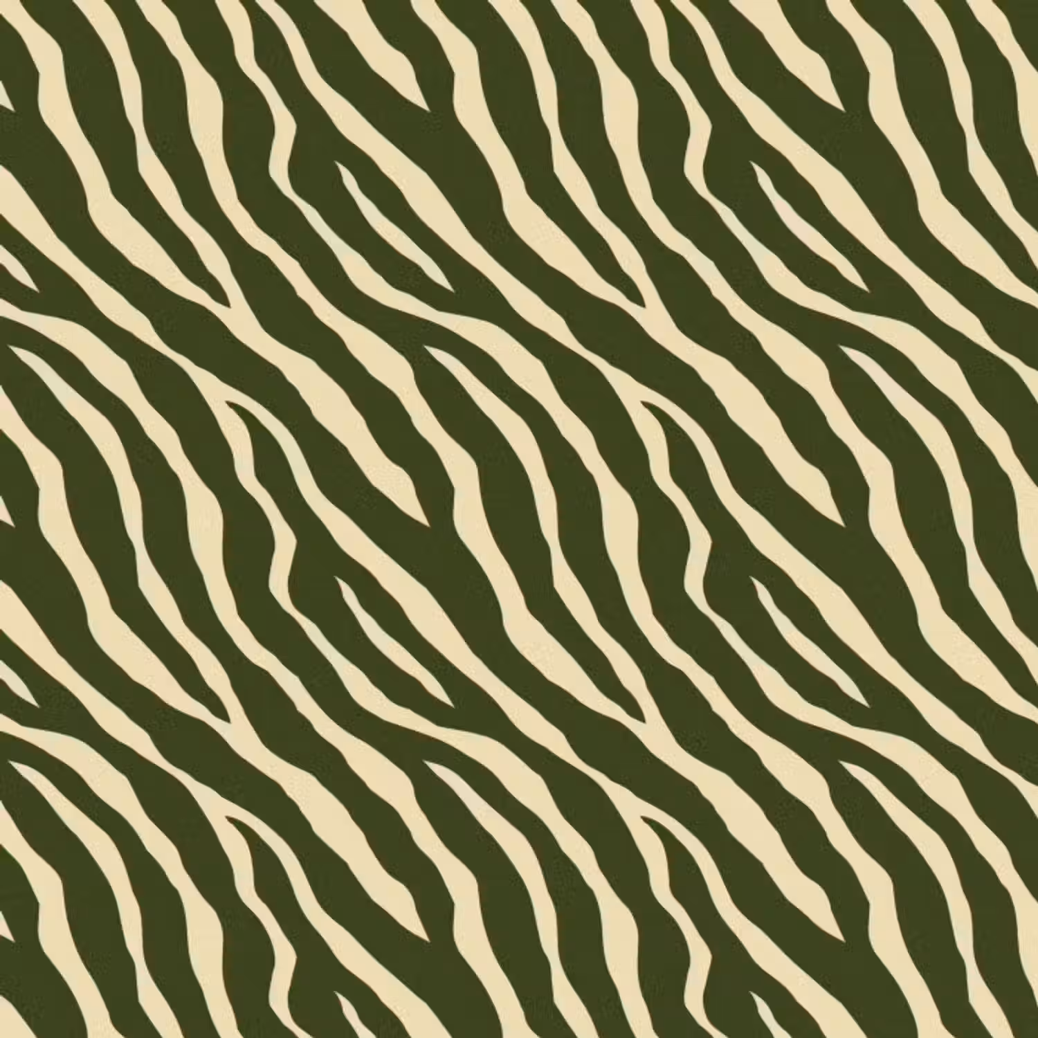 Behang - Zebra - Patroon - Groen