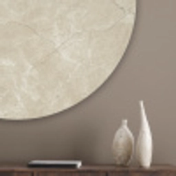Lichtbeige - Marmer - Diffusie adering Akoestische PET Vilt - Rond klein 838 -sfeer5_closeup