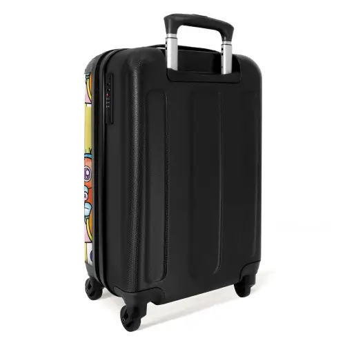 Monster met Stippen NBS - Handbagage koffer - Kinderen Unisex middel -achterkant
