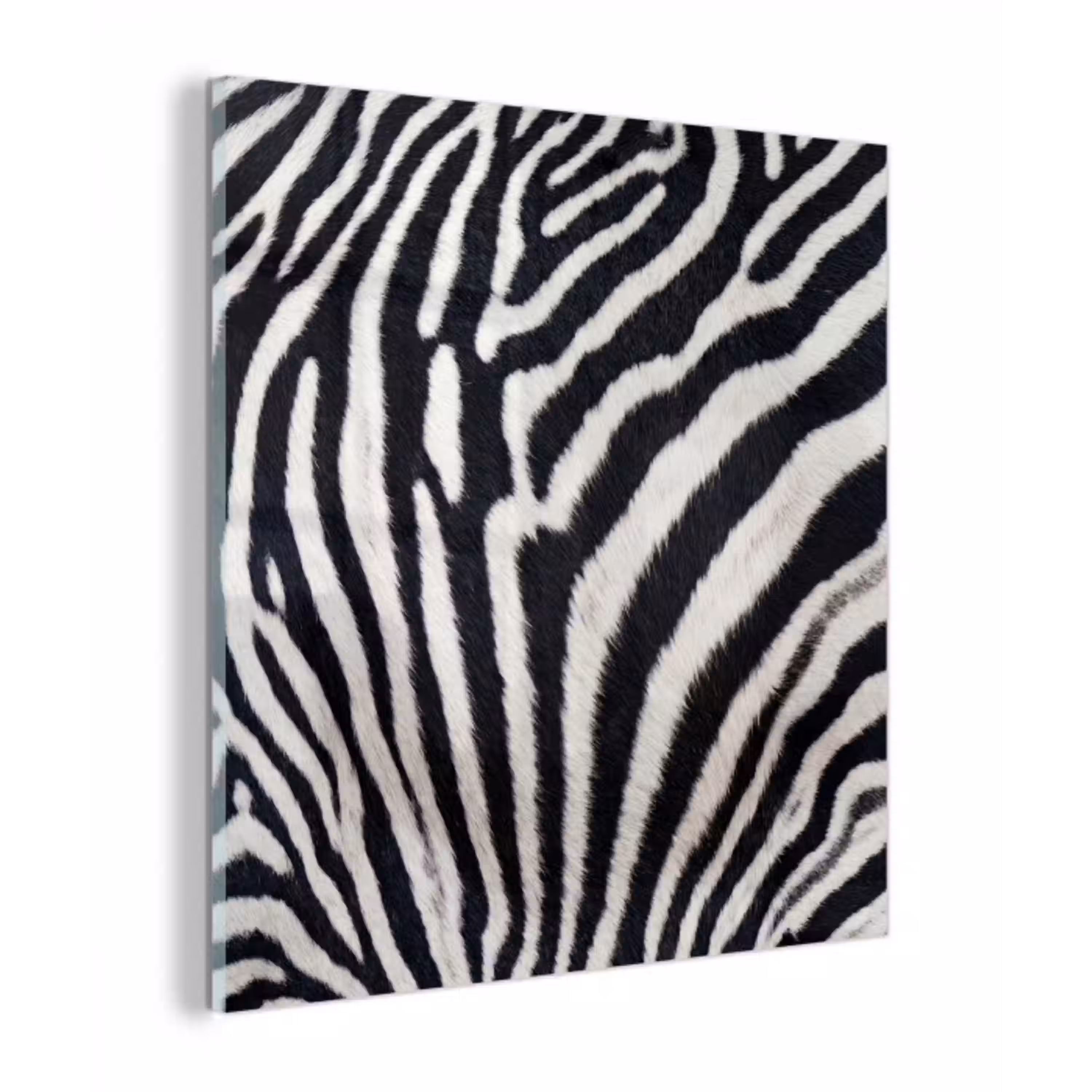 Zebra - Vacht - Klassiek - Zwart - Wit plexiglas 5mm klein -z3d