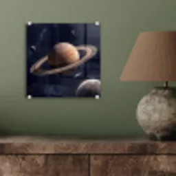 Planeten - Saturnus - Ruimte plexiglas 5mm klein -sfeer3