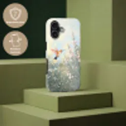 Kolibrie - Illustratie - Kleurrijk Toughcase MagSafe Apple iPhone 17 klein -USP_PrintM_NL