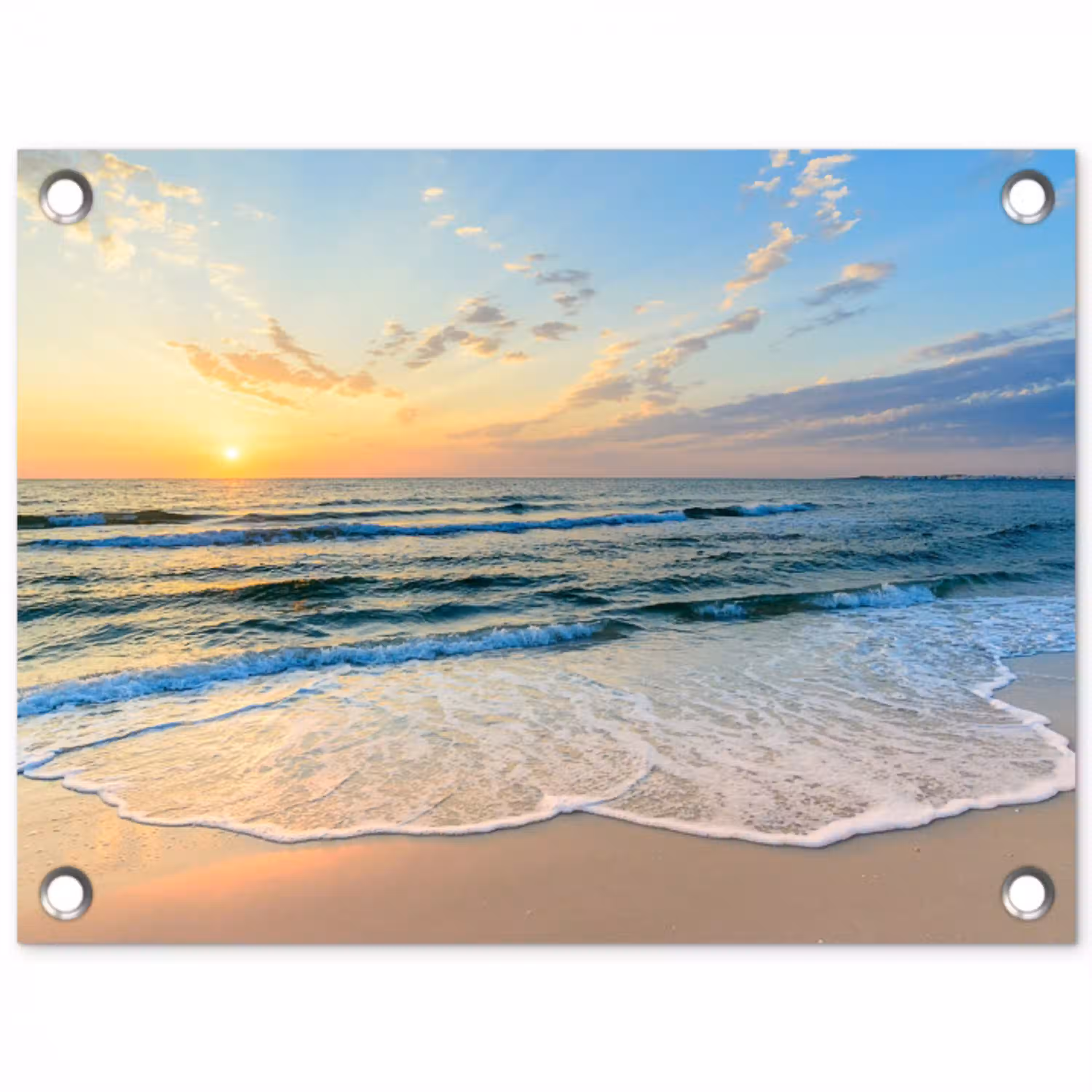 Zonsondergang aan Zee tuinposter los doek klein -3d