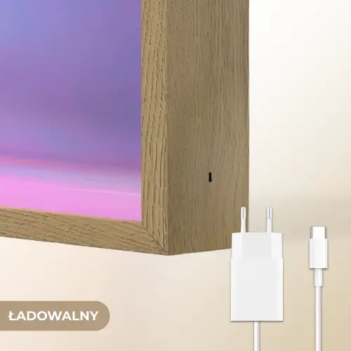 Monster - Roze - Paars Light Box met batterij (Wandlamp kind) middel -USP_websiteoplaadbaarNL