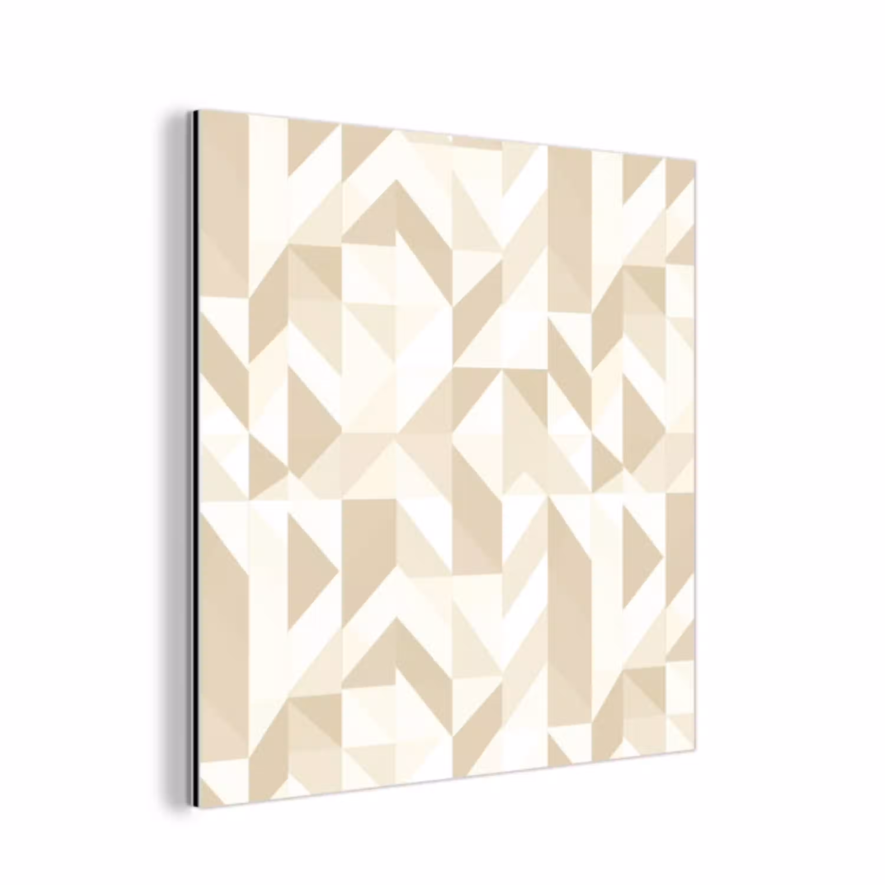 Modern - Abstract - Beige aluminium wit klein 46 -3d
