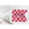 Furture - Geblokt - Rood muismat rubber klein -witbureau