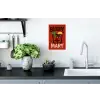 Cocktail - Art - Rood Muursticker klein -keuken