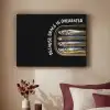 Sardines - Tekst - Vis - Blik Textielframe zwart klein -sfeer1