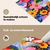 Kleurrijk - Bloemen - Abstract - Stippen Inductie beschemer met haakjes klein -ky-schoon-nl