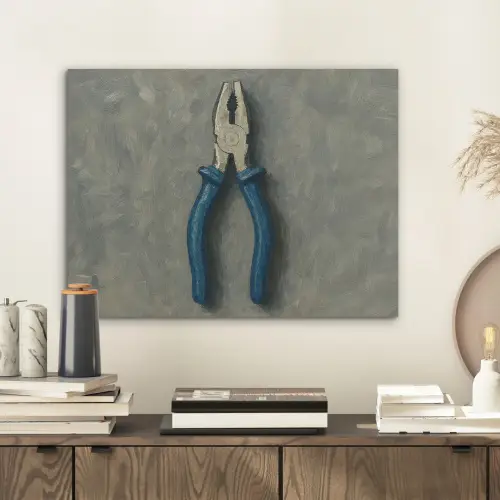 Tang - Schilderij - Textuur - Verf PET vilt klein -sfeer1