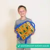 Dino - Dieren - Patroon Kinderrugzak - Blauw middel -sfeer1_NL