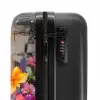 Vogel met bloemen in graffiti stijl NBS - Handbagage koffer - Unisex middel -slot