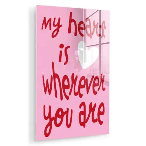 Valentijn - Hart - Liefde - Roze plexiglas 5mm klein -zzzproduct_nieuw