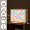 Madeliefjes - Kleurrijk - Pastel Light Box met batterij (Wandlamp kind) middel -USP_websiteoverzichtNL