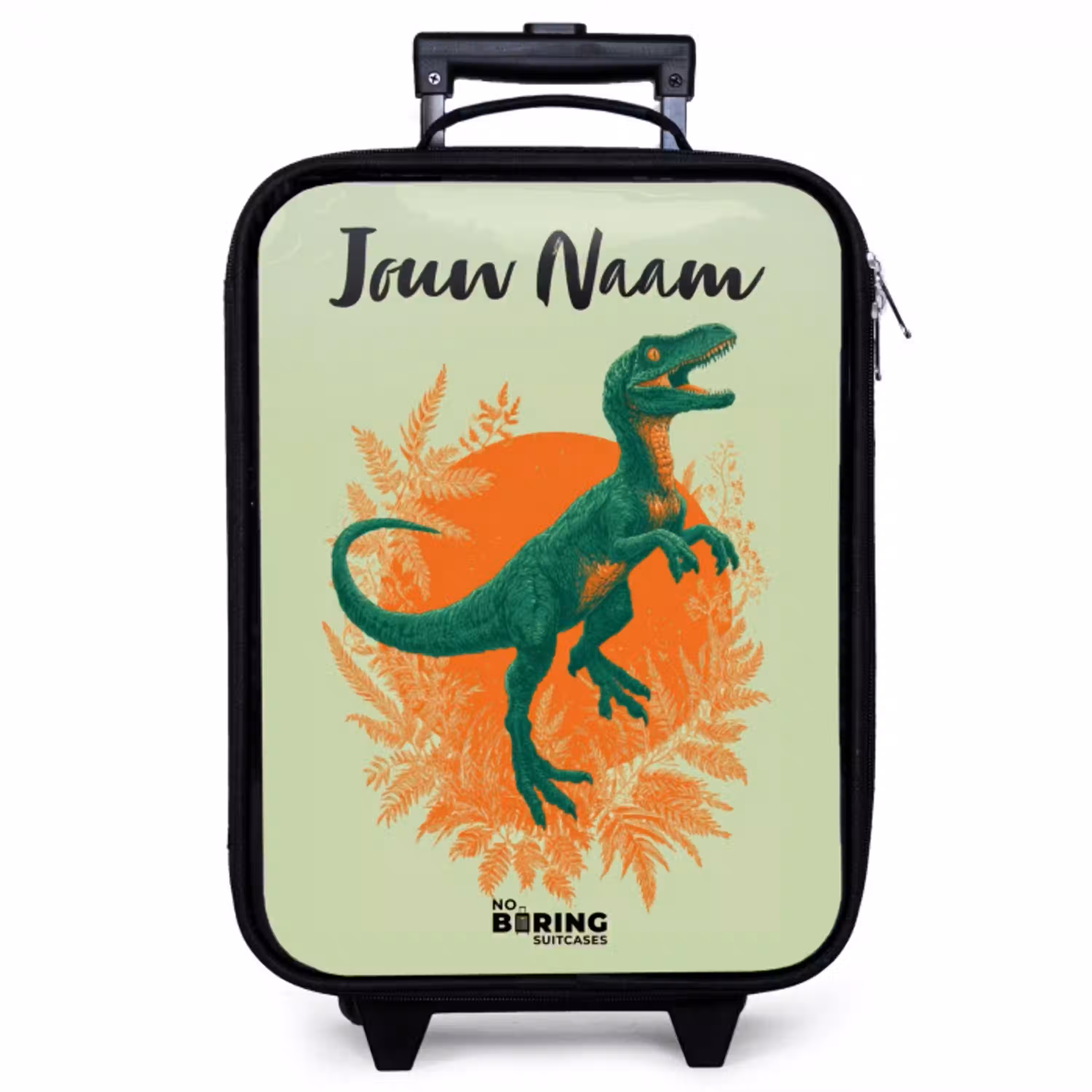 Dino - Natuur - Groen Kinderkoffer - Zwart klein -zzz_website3d