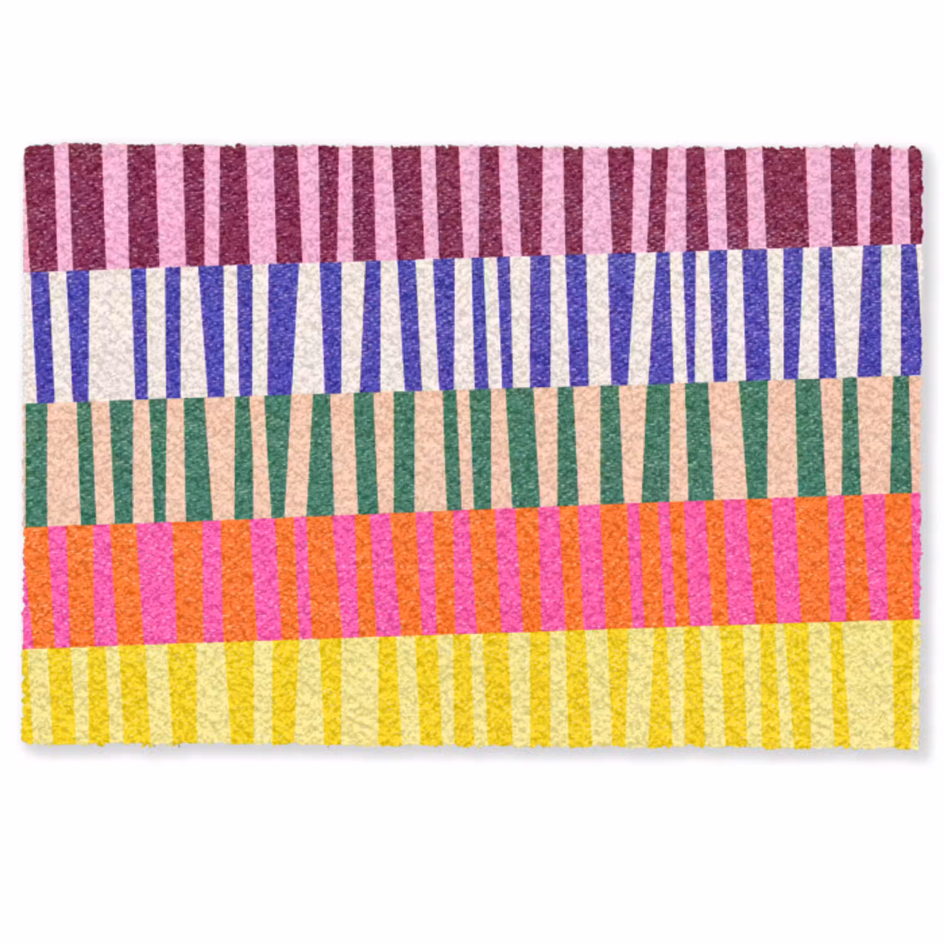 Patroon - Strepen - Abstract - Modern - Kleurrijk Deurmat klein -zkaufland3d