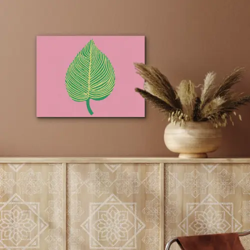 Illustratie - Blad - Minimalistisch - Groen PET vilt klein -sfeer4