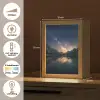 Kristalhelder meer - Bergen - Bergen Light Box met kabel (Tafellamp) klein -USP_NL