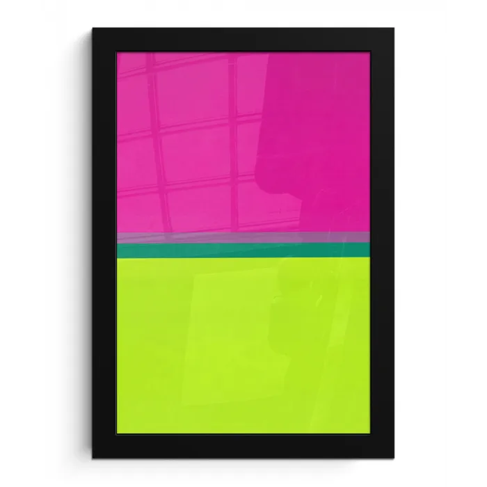 Strepen - Modern - Kleurrijk fotolijst zwart zonder passe partout klein -3d